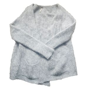Free People Soft Heather Gray Cardigan